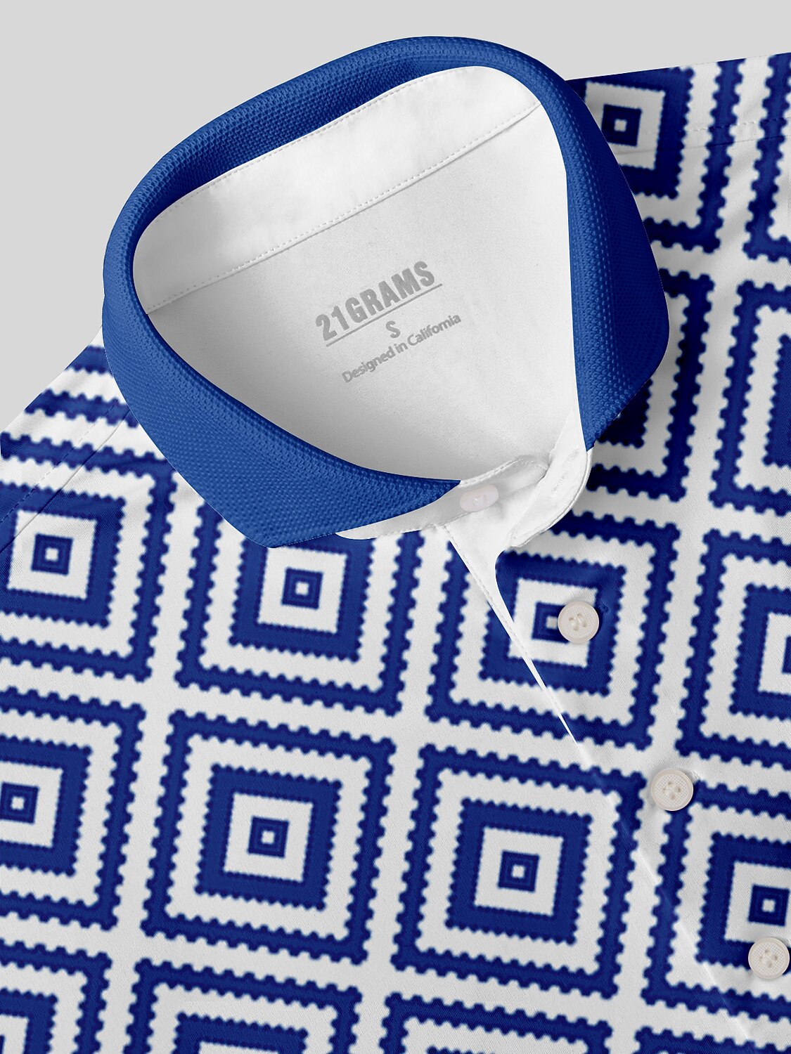 Bold Baroque Men's Ribbed Collar Polo Top UPF50+