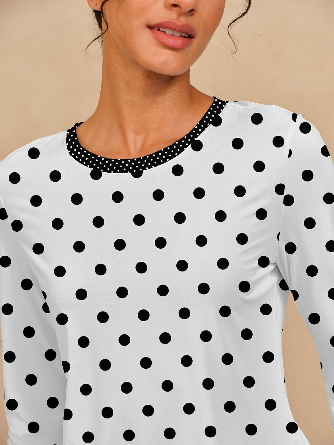 Hyper-prep Silky Ruffle Polo Top UPF50+