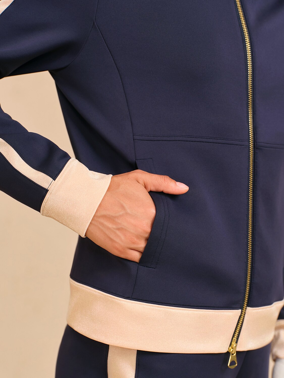 Navycore Color Block Full Zip Golf Jacket