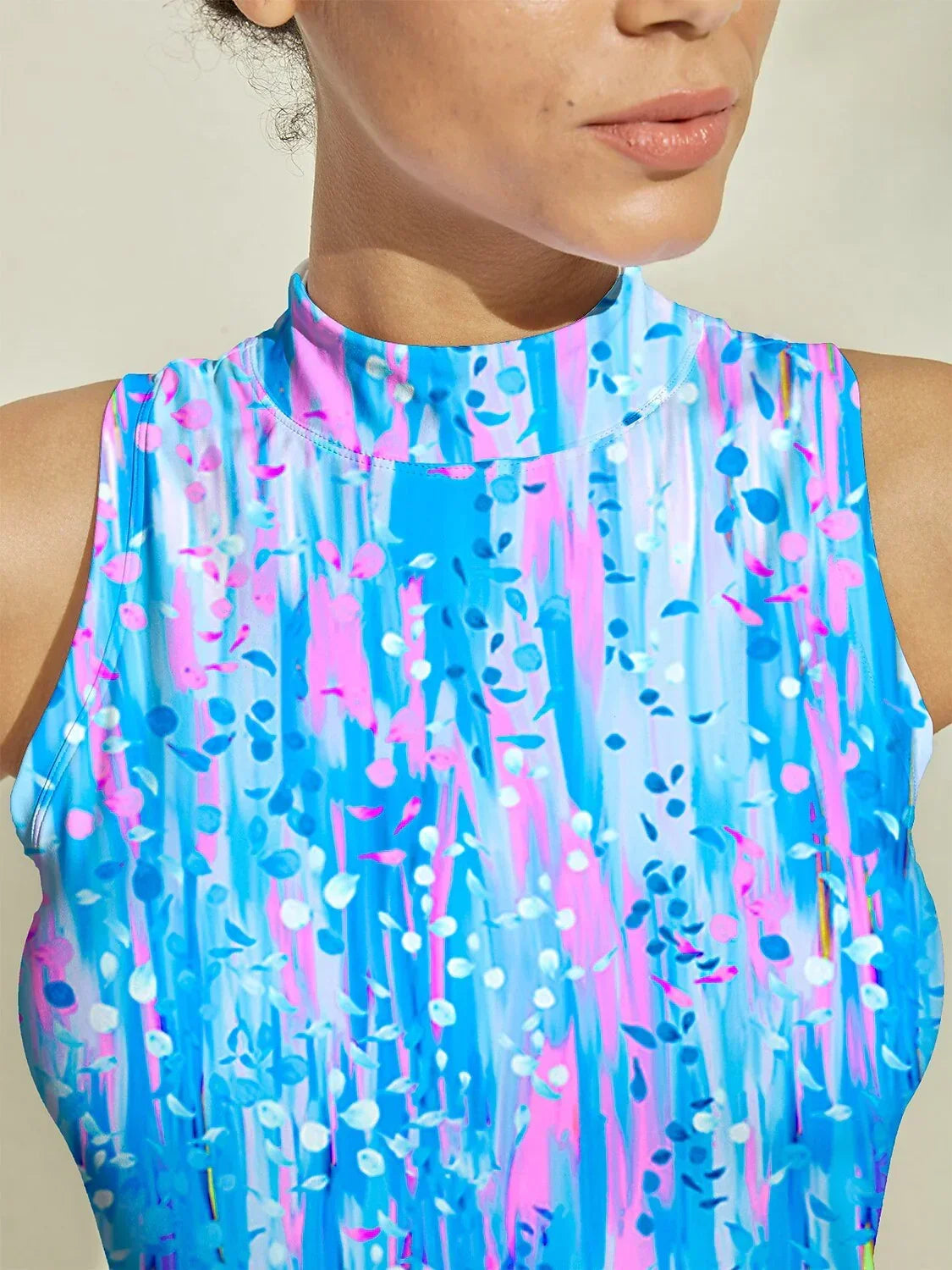 Inked Skins Ruffle 34.5 Inch Dress For Golf Pickleball & Tennis