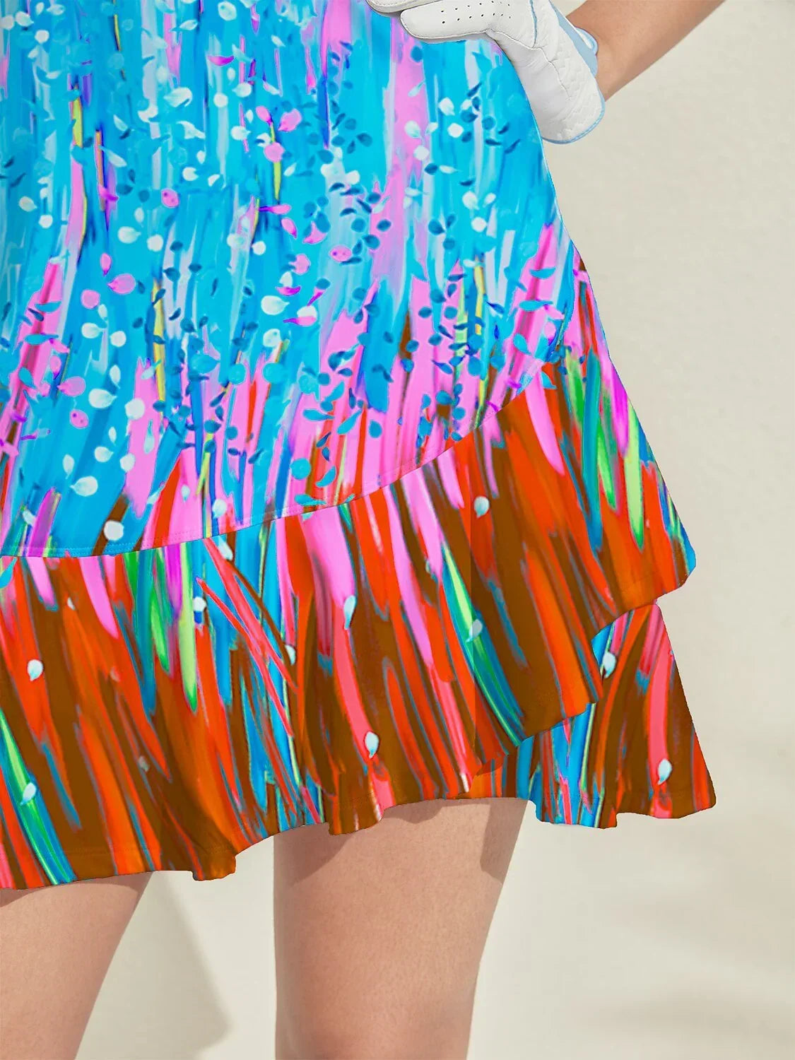 Inked Skins Ruffle 34.5 Inch Dress For Golf Pickleball & Tennis