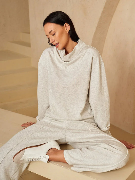 UltraSoft Long Sleeve Cowl Neck Sweatshirt