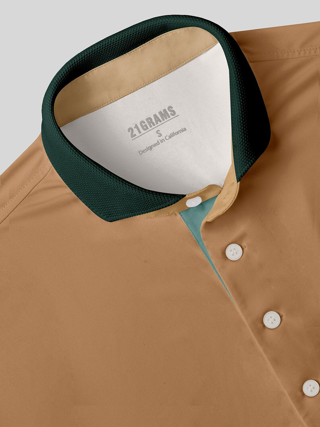 Bold Baroque Men's Ribbed Collar Polo Top UPF50+