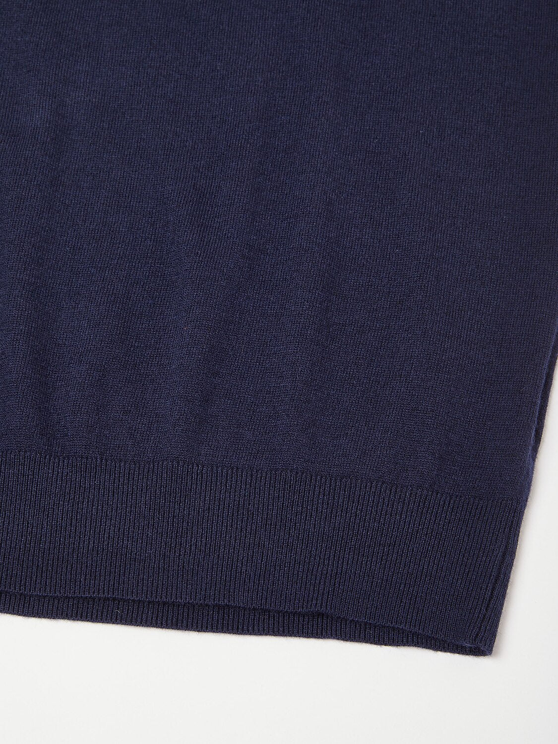 Aqua Wool Men's Long Sleeve Polo Shirt