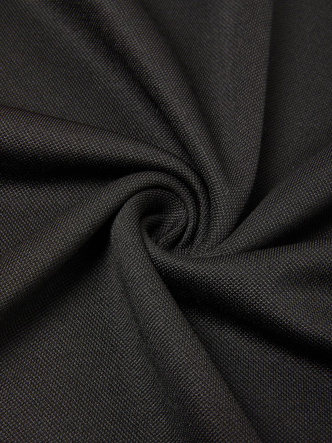 Aqua Wool Men's Snap Buttons Long Sleeve Polo Shirt