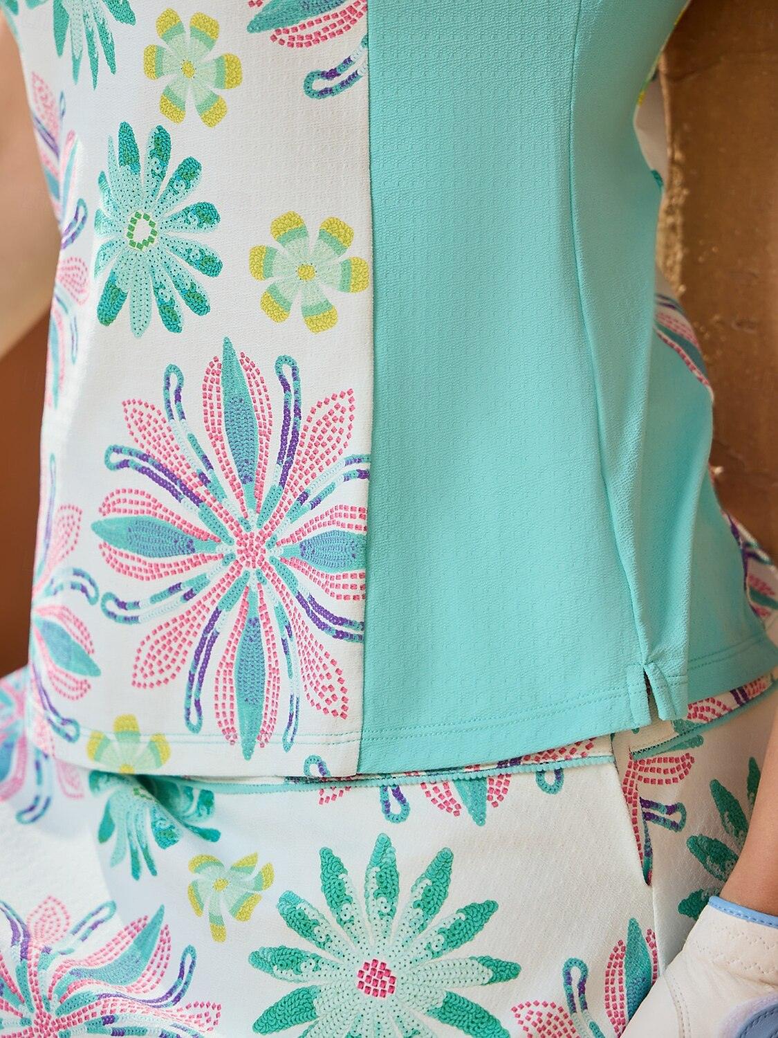 Premium Short Sleeve Color Block Polo UPF50+