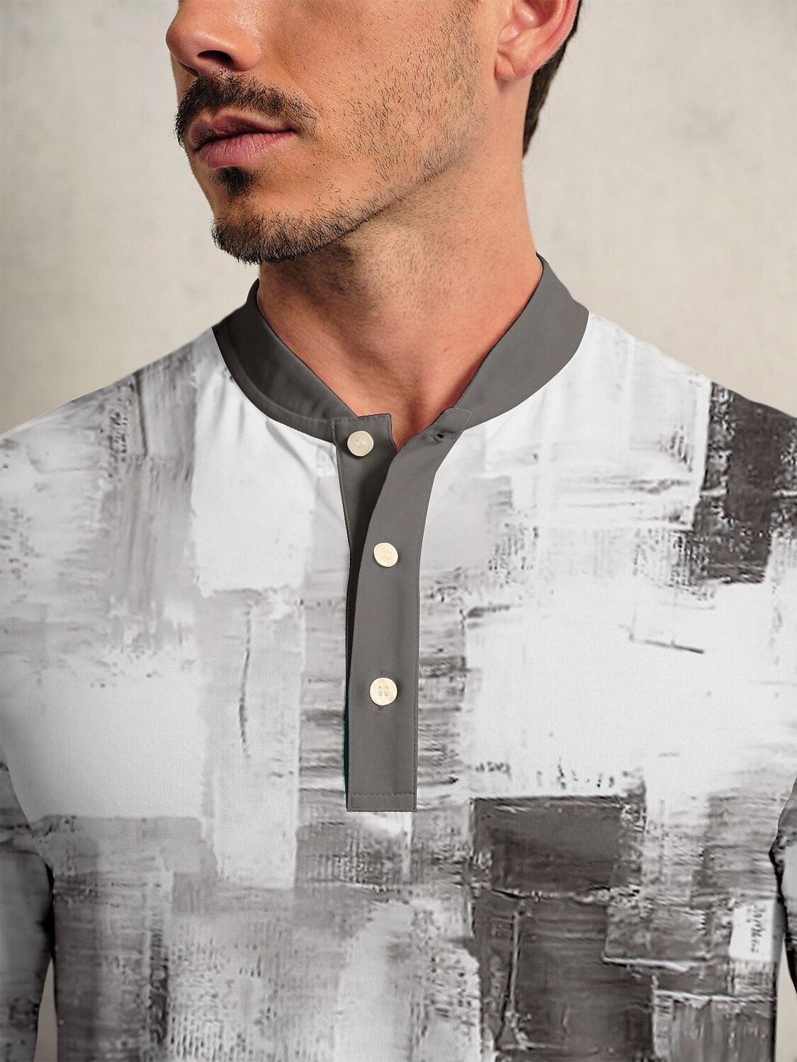 Inked Skins Men's Golf Henley Shirt UPF50+