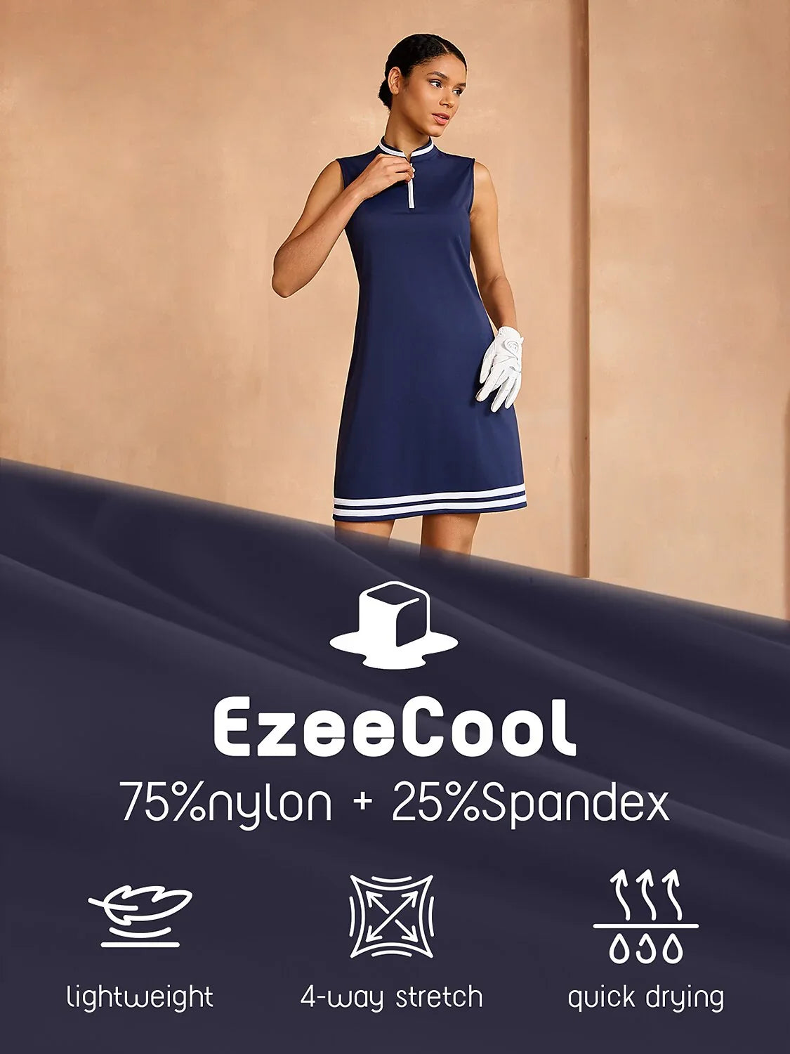 Navycore Sleeveless 36.5 Inch Dress UPF50+