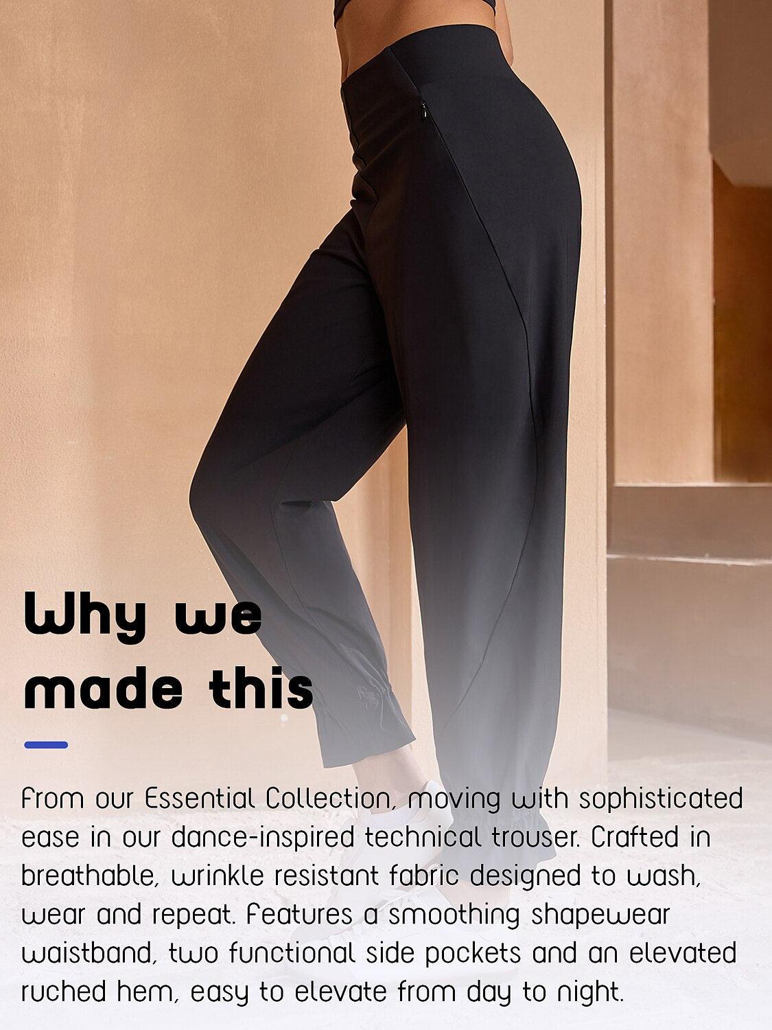 More Than Basic 38 Inch Performance Ruffle Pants