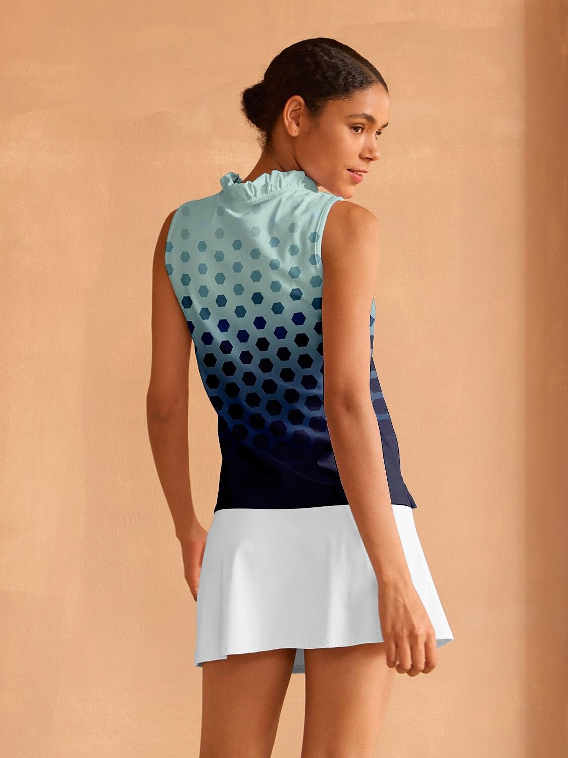 Hyper-prep Ruffle V-Neck Tank Top UPF50+