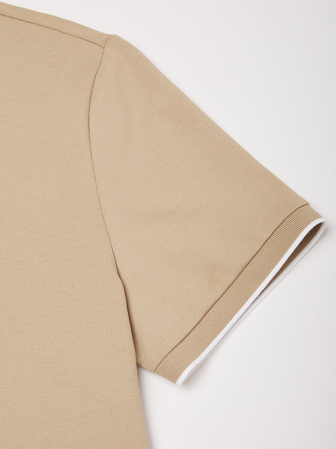 NaturalComfy Men's Quater Zip Short Sleeve Polo