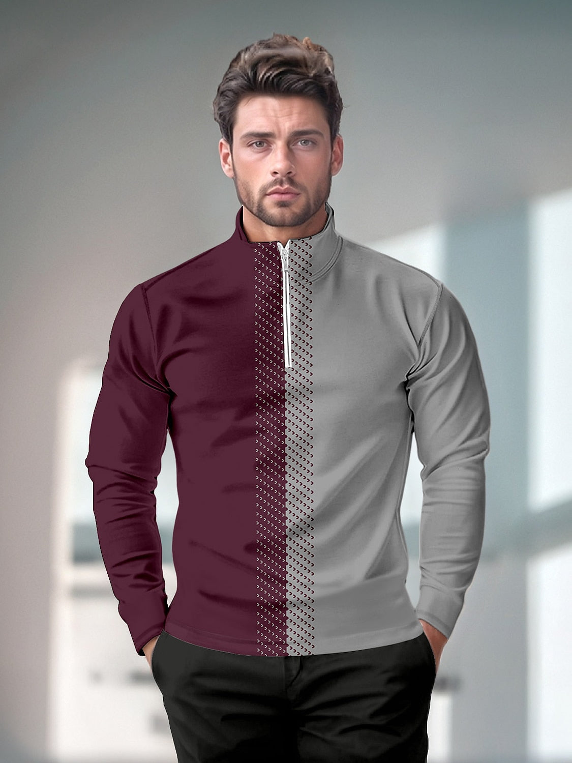 Not So Classic Men's Golf Shirt Quarterzip UPF50+