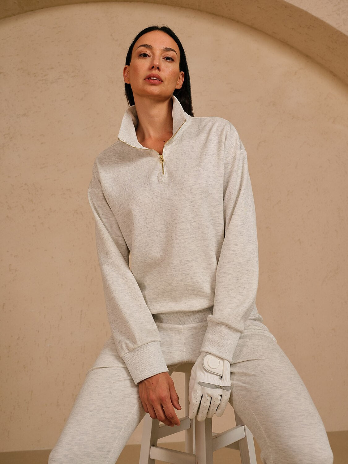 UltraSoft Long Sleeve Quarterzip Sweatshirt