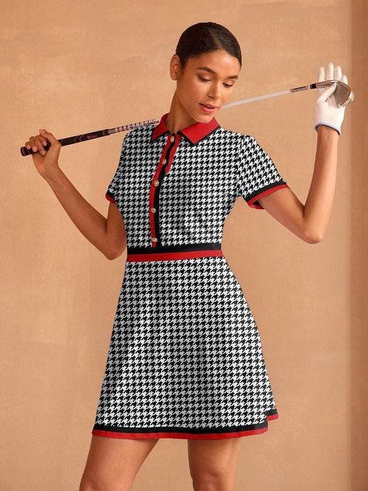 Not So Classic Short Sleeve A-Line 36.5 Inch Dress