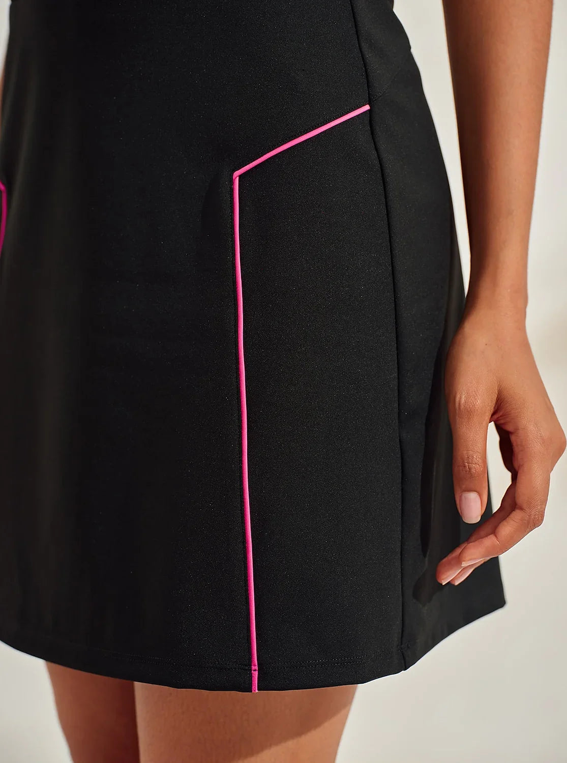 More Than Basic 19 Inch Trimmed Shift Skort