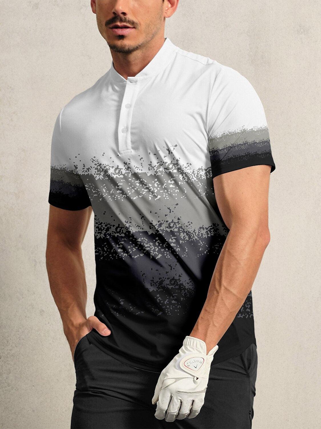 Air Brush Men's Golf Henley Shirt UPF50+