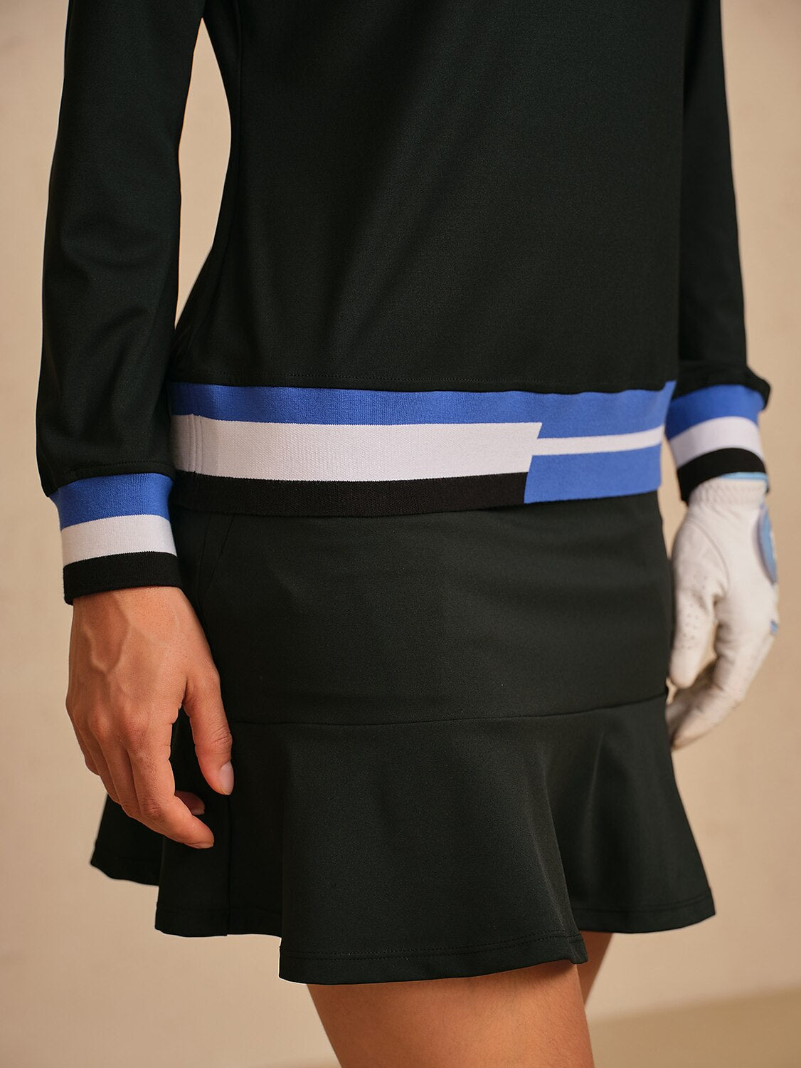 Navycore Color Block Lapel Golf Polo Shirt UPF50+