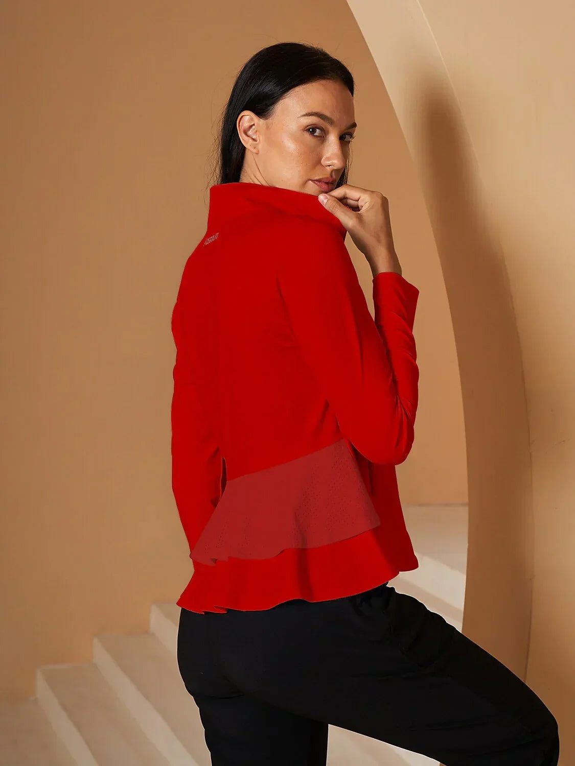 More Than Basic Ruffle Golf Jacket Sun Protection