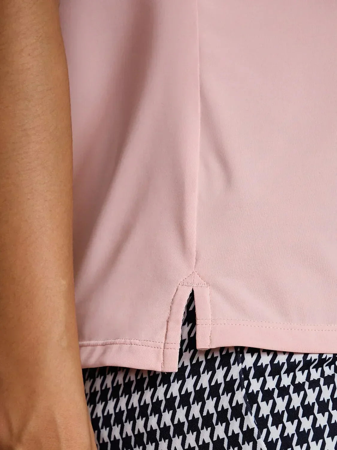 More Than Basic Cap Sleeve Peter Pan Collar Polo