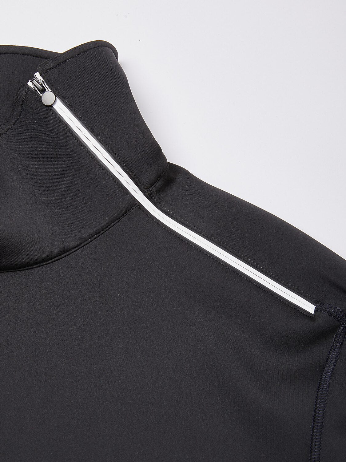 Basic Men's Irregular Zip Collar Long Sleeve Sweatshirt