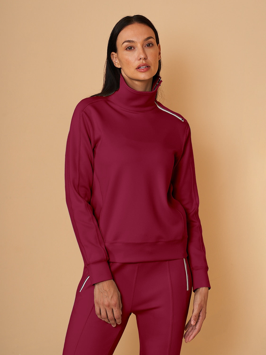 More Than Basic Irregular Collar Golf Sweatshirt
