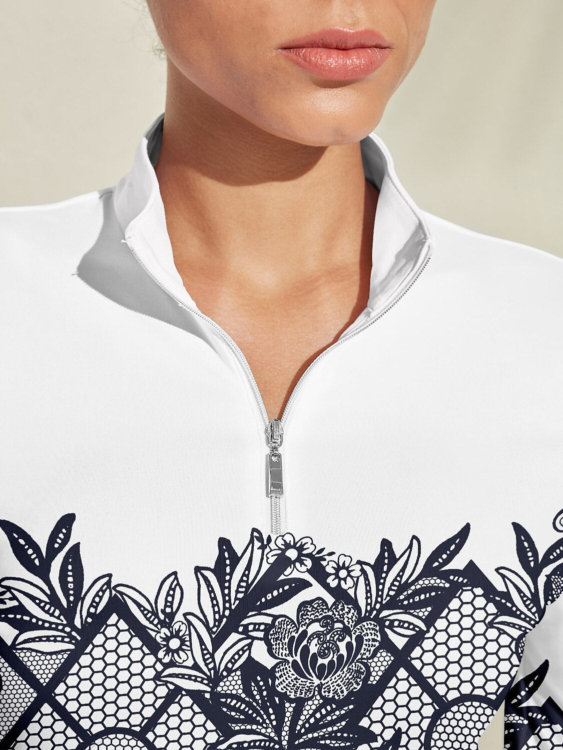 Botanical Energy Golf Shirt Quarterzip UPF50+