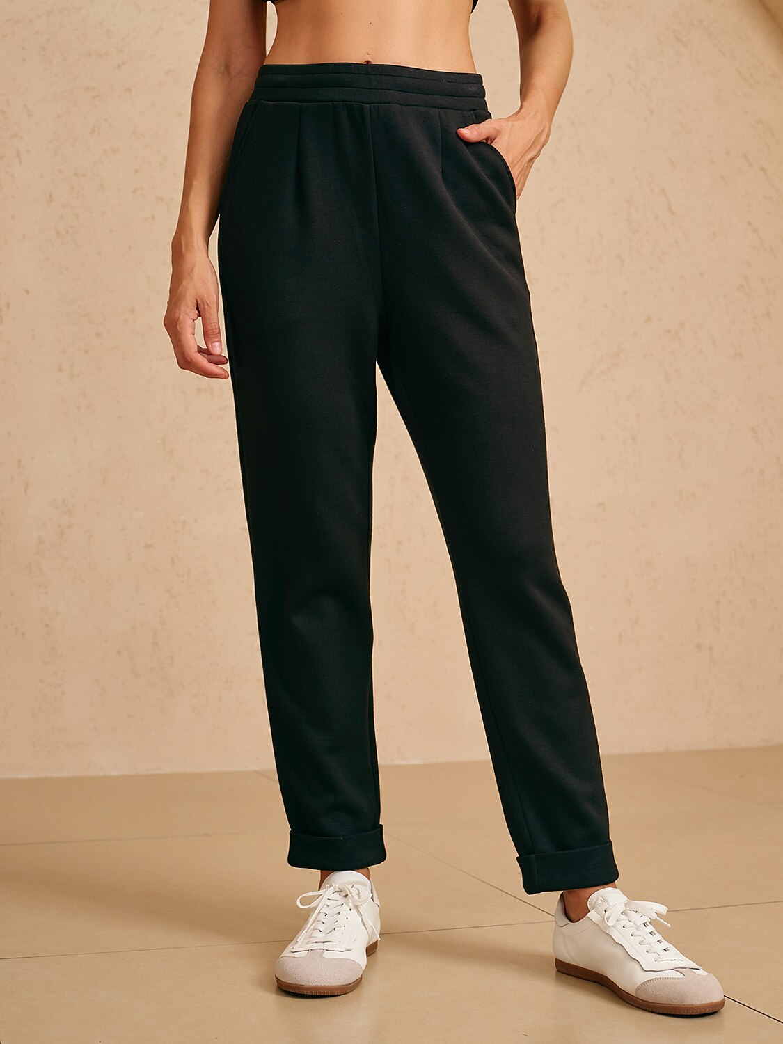 UltraSoft Stretch Hidden Drawstring Cuff Pants