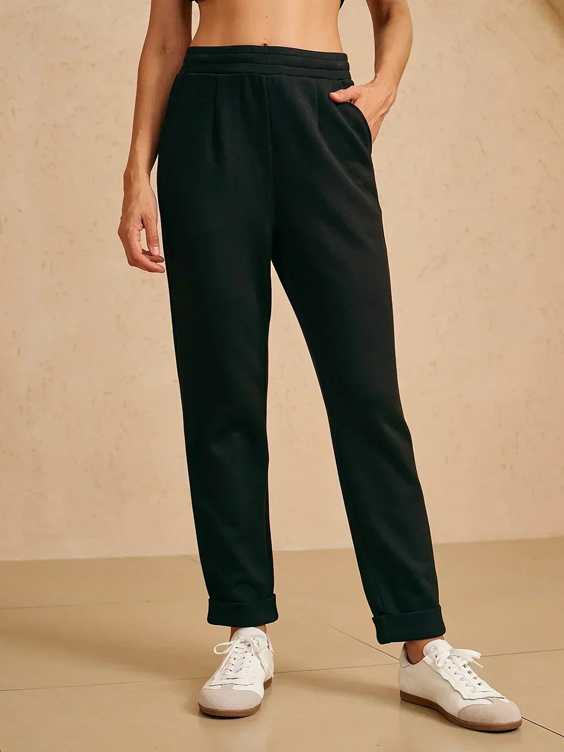 UltraSoft Stretch Hidden Drawstring Cuff Pants