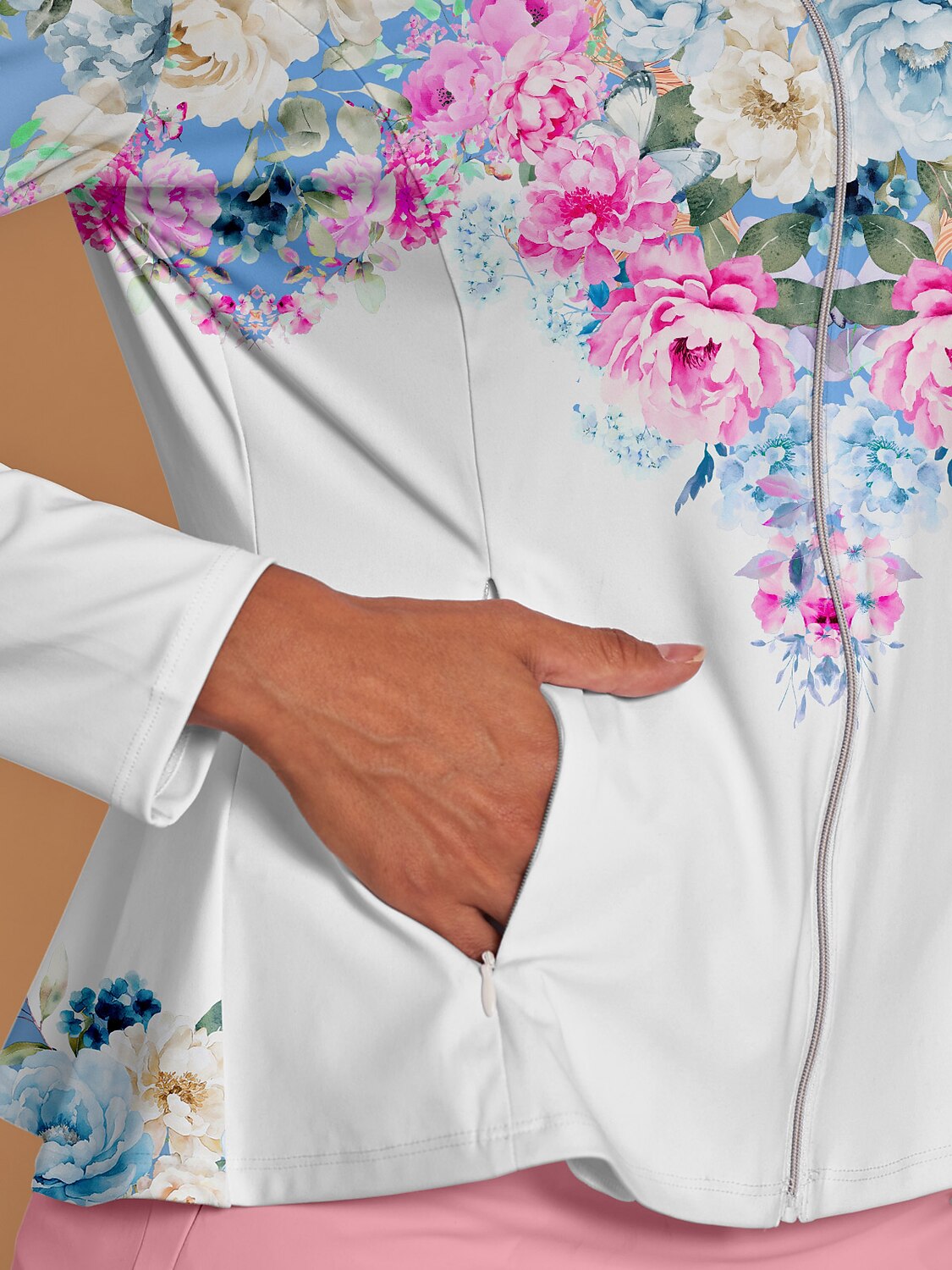 Botanical Energy Ruffle Golf Jacket Sun Protection