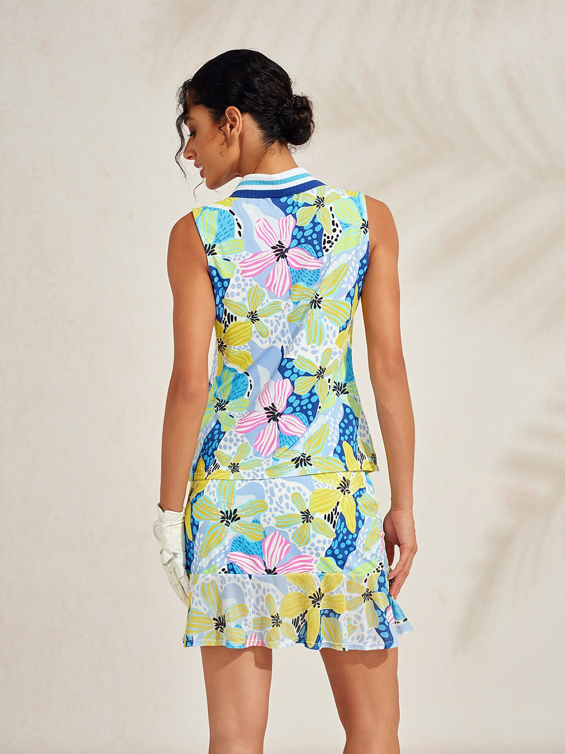 Premium Sleeveless Ribbed Collar Polo UPF50+