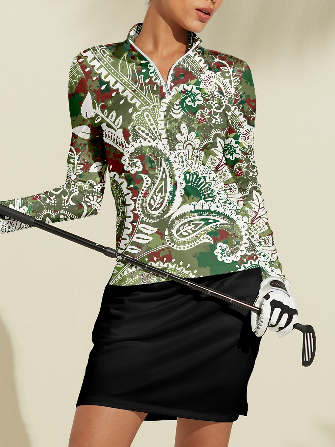 Pretty Feminine Golf Shirt Quarterzip UPF50+