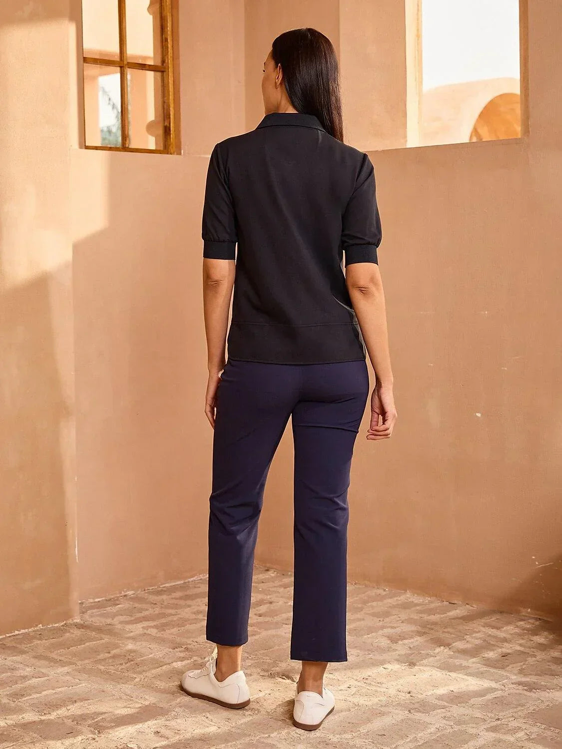 Crisp Couture Short Sleeve Polo Top UPF50+