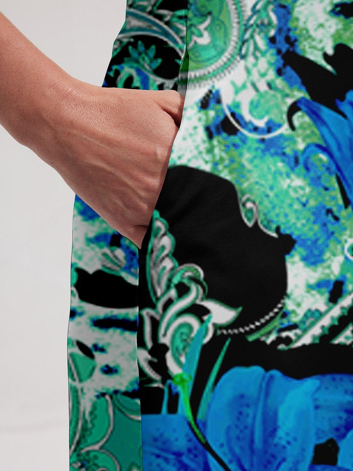 Hyped-up Tropical Sleeveless 36.5 Inch Dress UPF50+