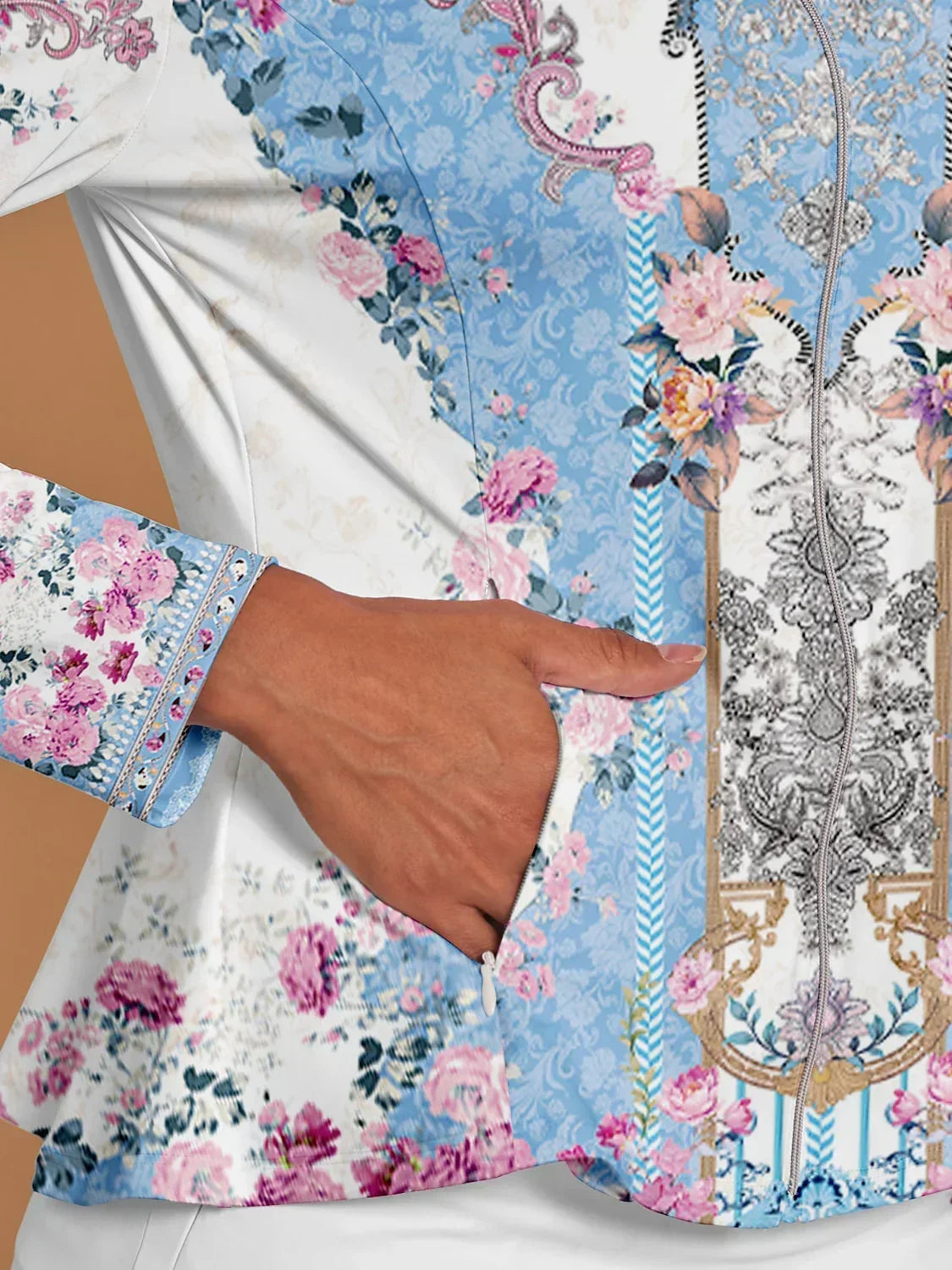 Botanical Energy Ruffle Golf Jacket Sun Protection