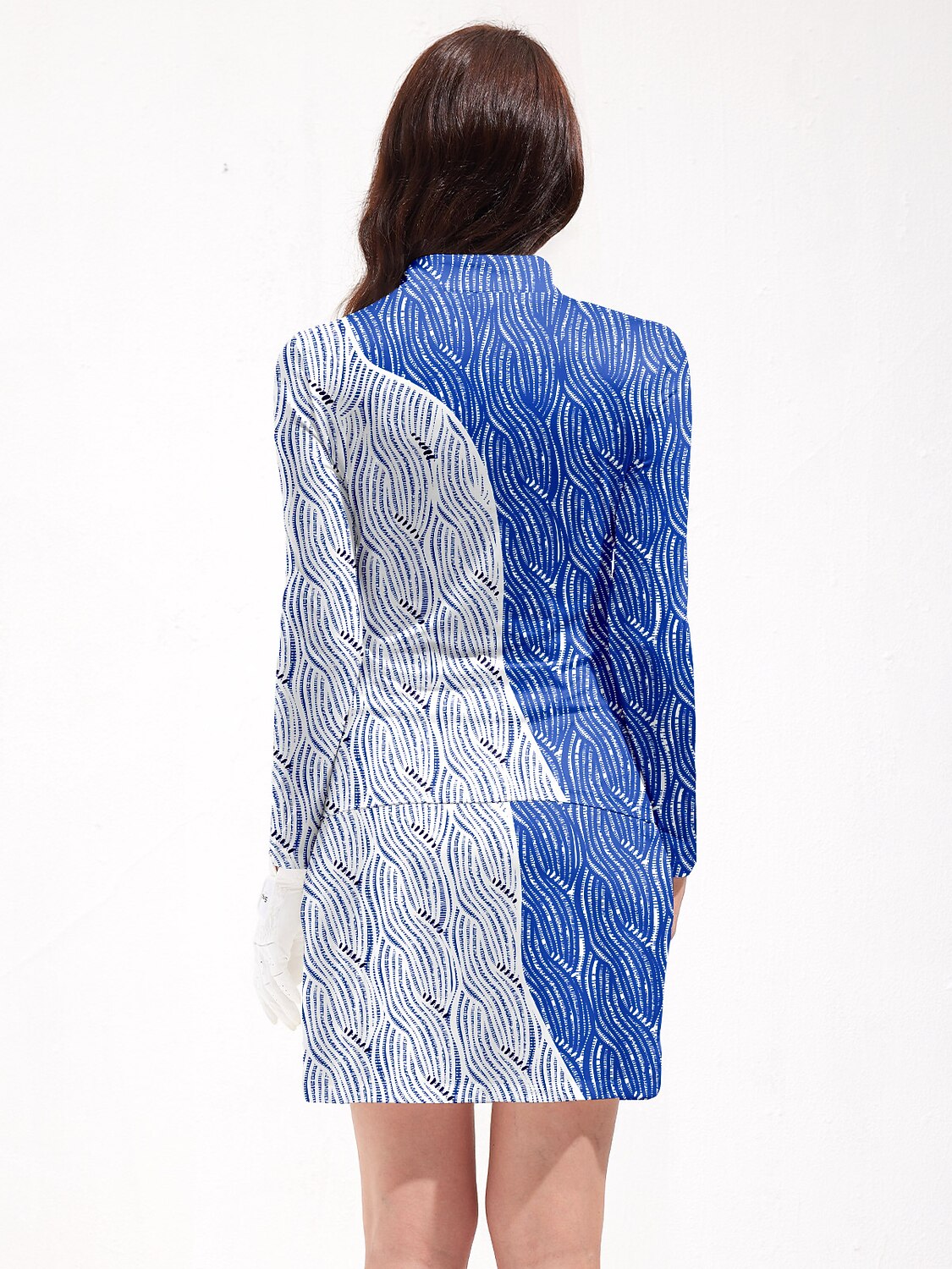 Playful Nautical Silky Golf Shirt Quarterzip UPF50+