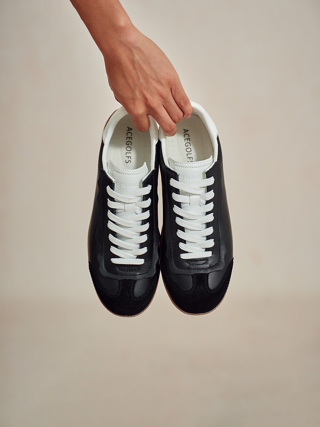 FitFlex Leather Retro Trainer Sneakers Women