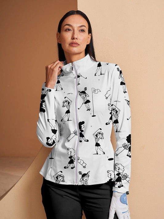 Hyper-prep Ruffle Golf Jacket Sun Protection