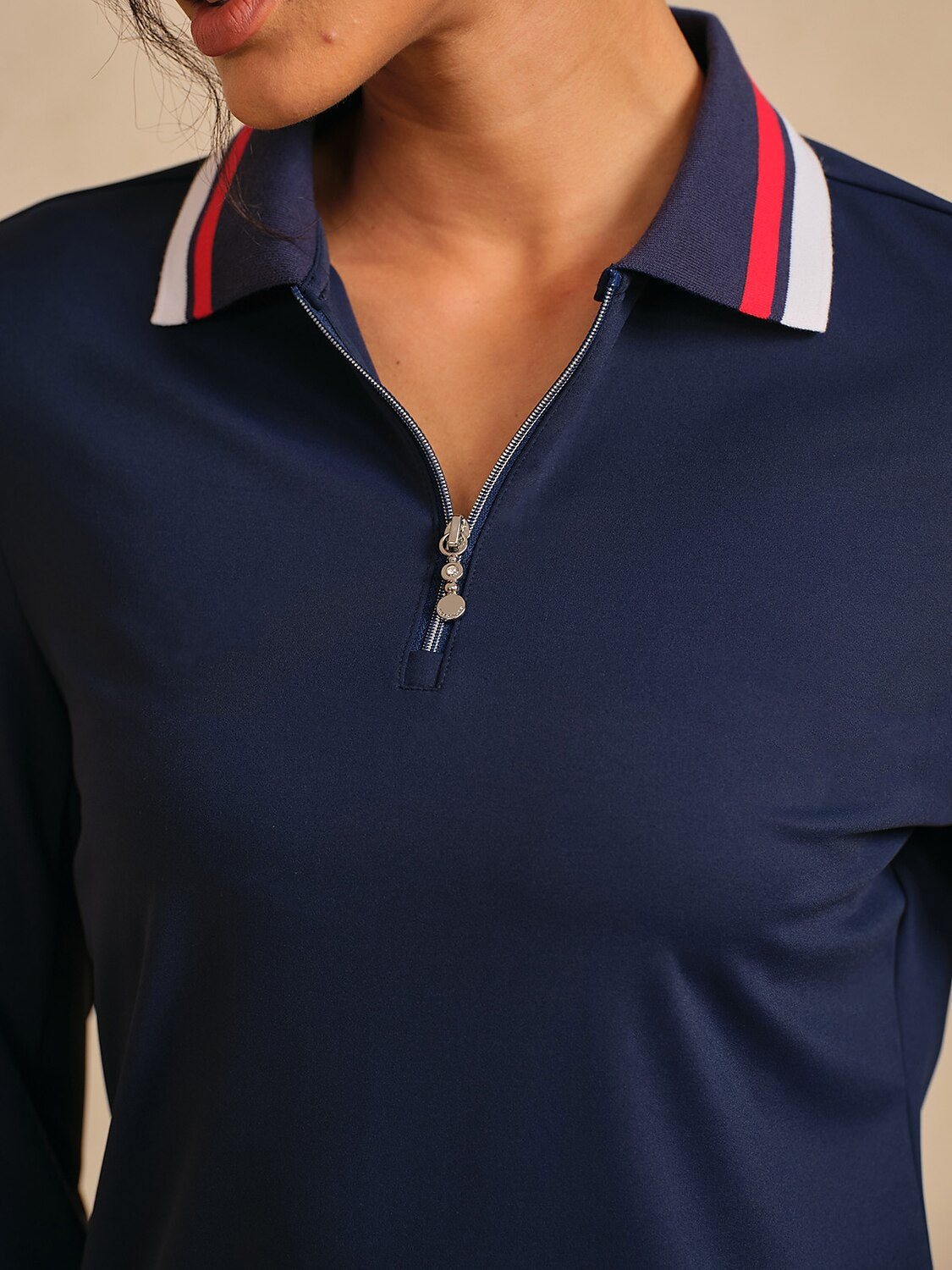 Navycore Color Block Ribbed Golf Polo Shirt UPF50+