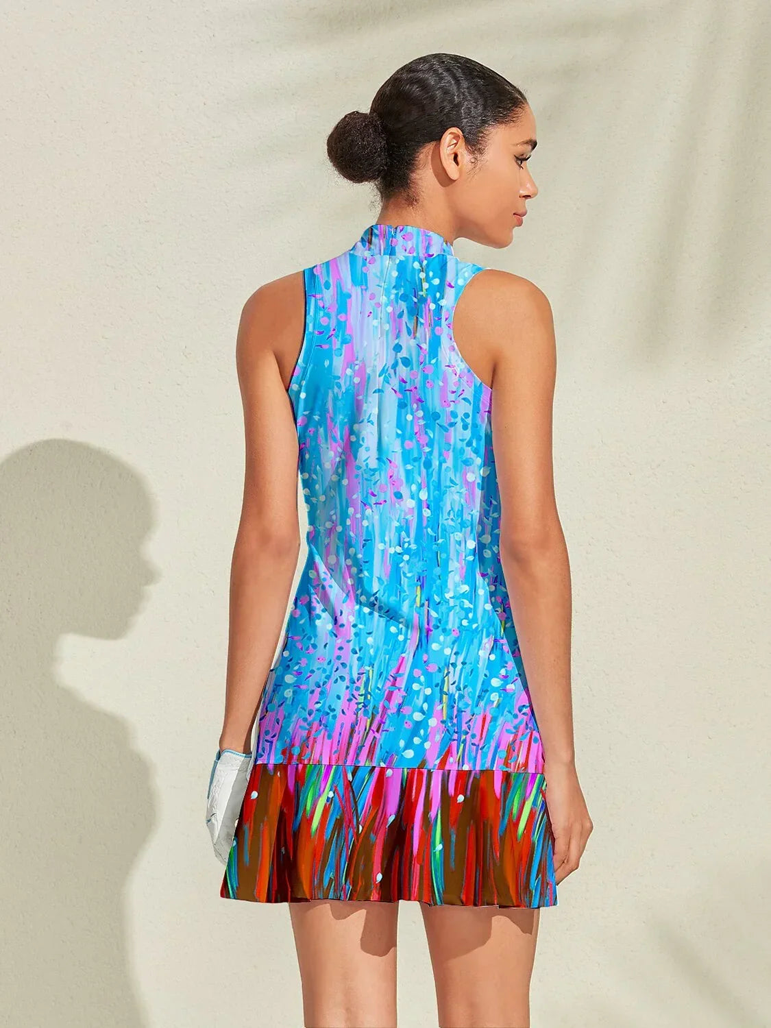 Inked Skins Ruffle 34.5 Inch Dress For Golf Pickleball & Tennis