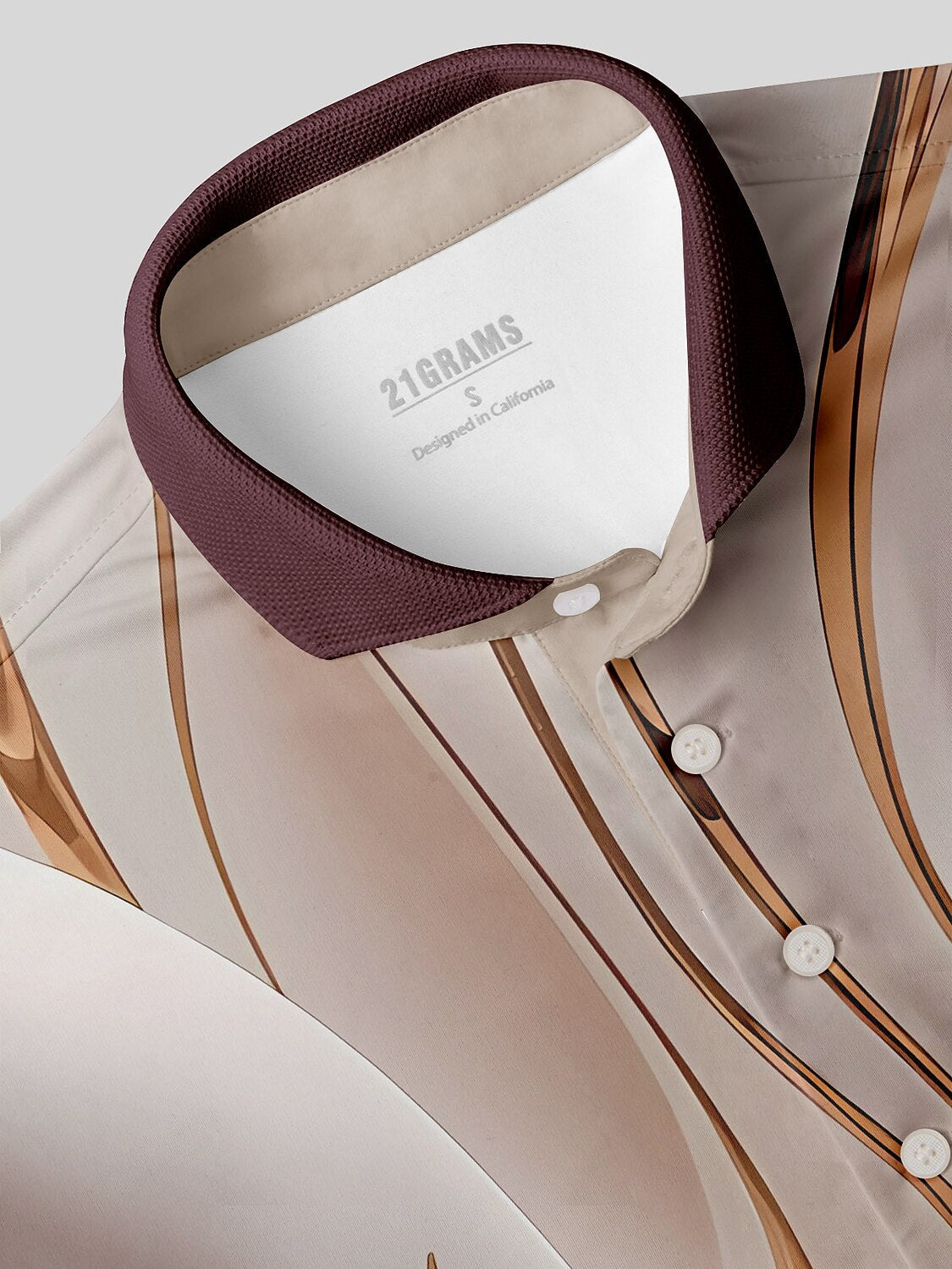 Inked Skins Men's Ribbed Collar Polo Top UPF50+