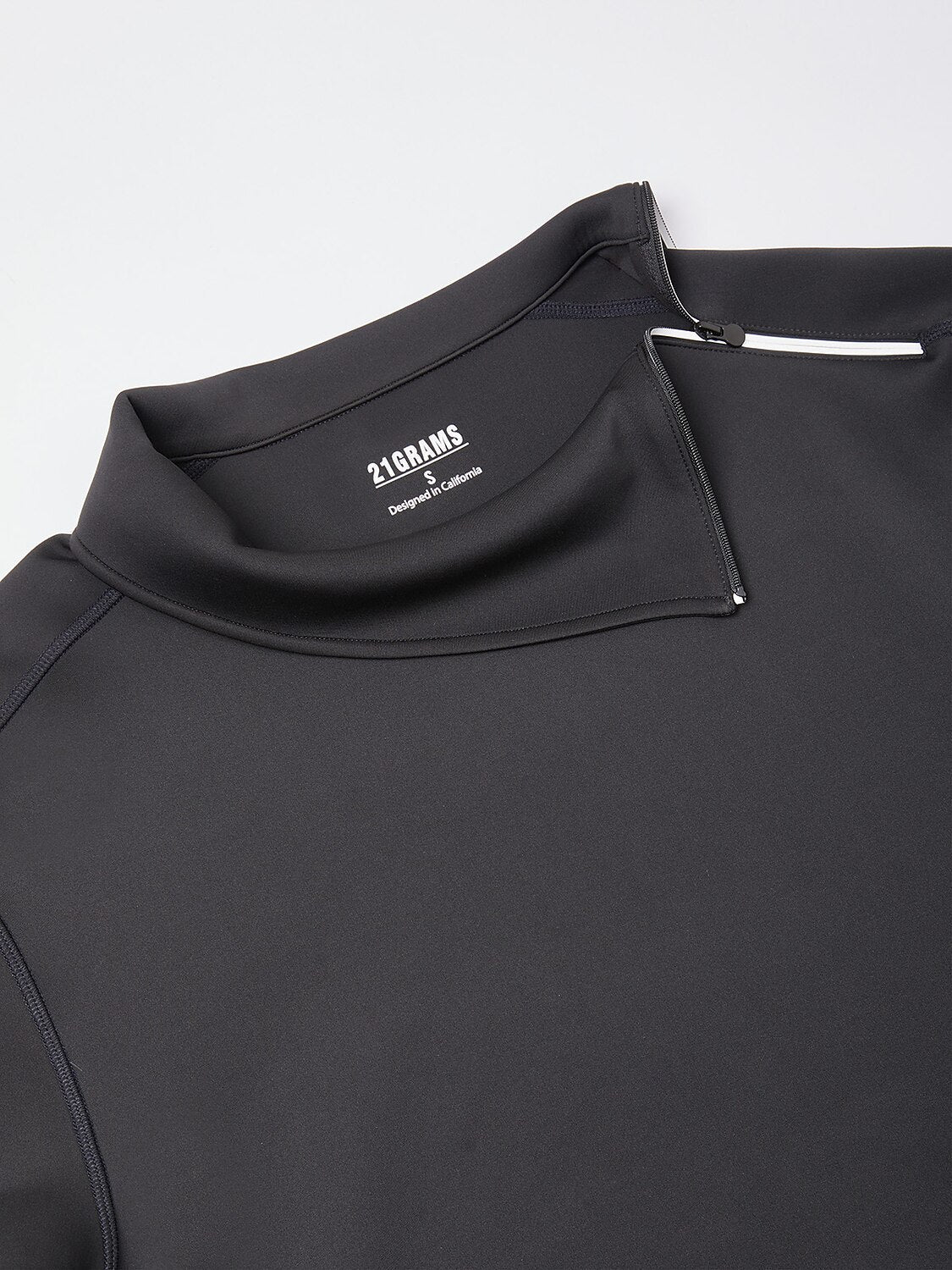 Basic Men's Irregular Zip Collar Long Sleeve Sweatshirt