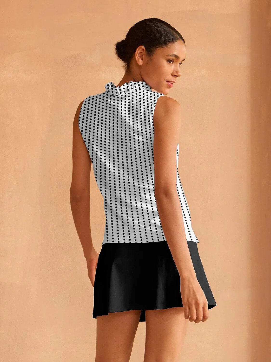 Hyper-prep Ruffle V-Neck Tank Top UPF50+