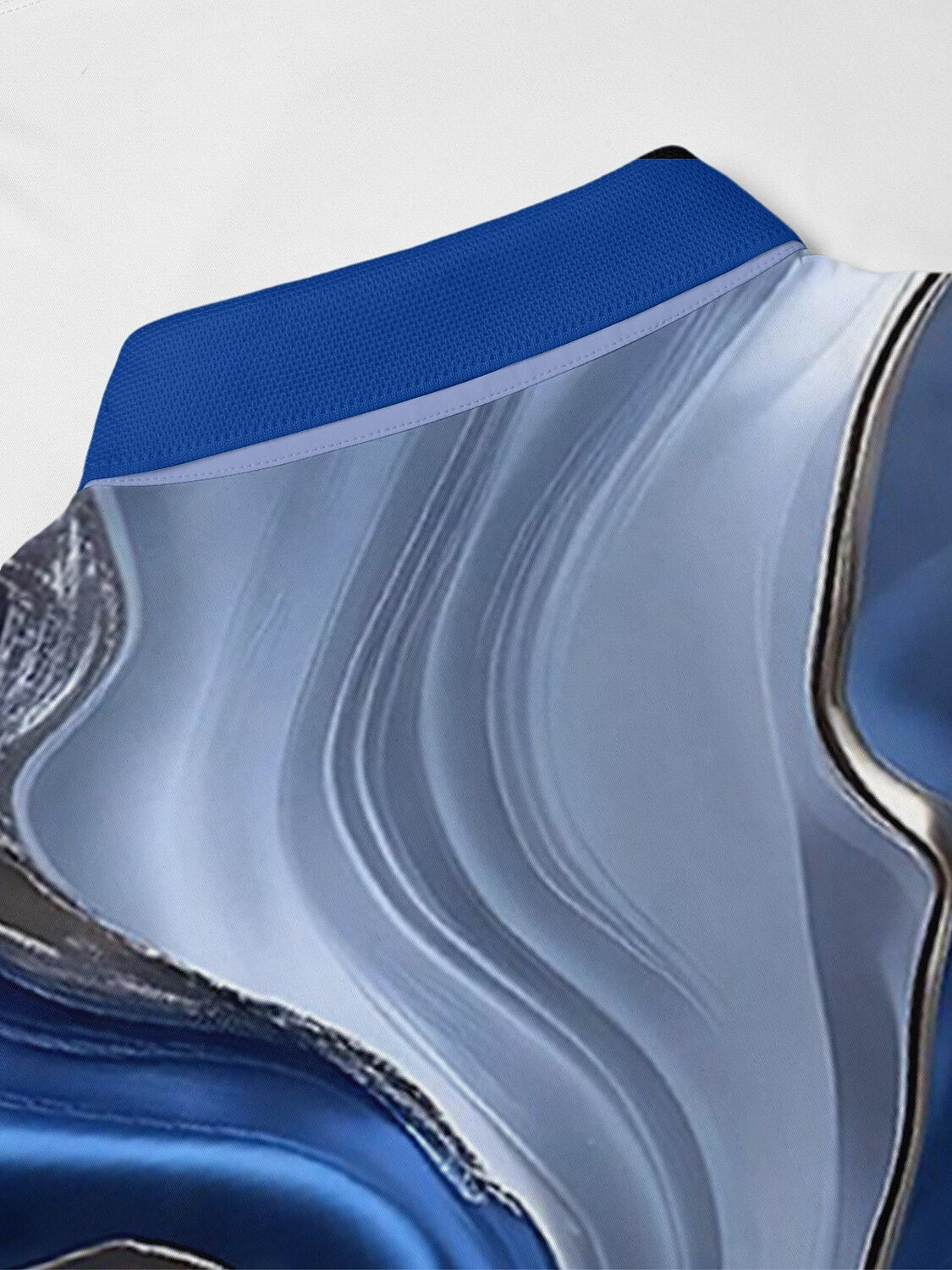 Inked Skins Men's Ribbed Collar Polo Top UPF50+