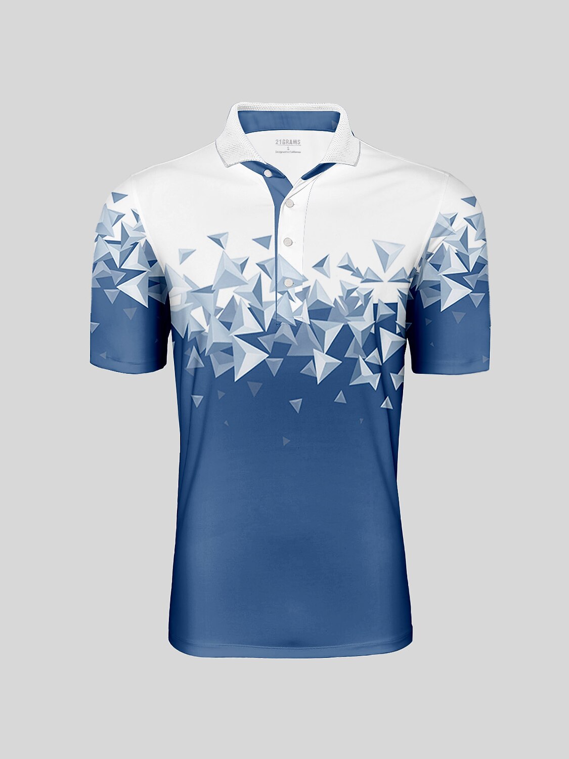 Hyper-prep Men's Ribbed Collar Polo Top UPF50+