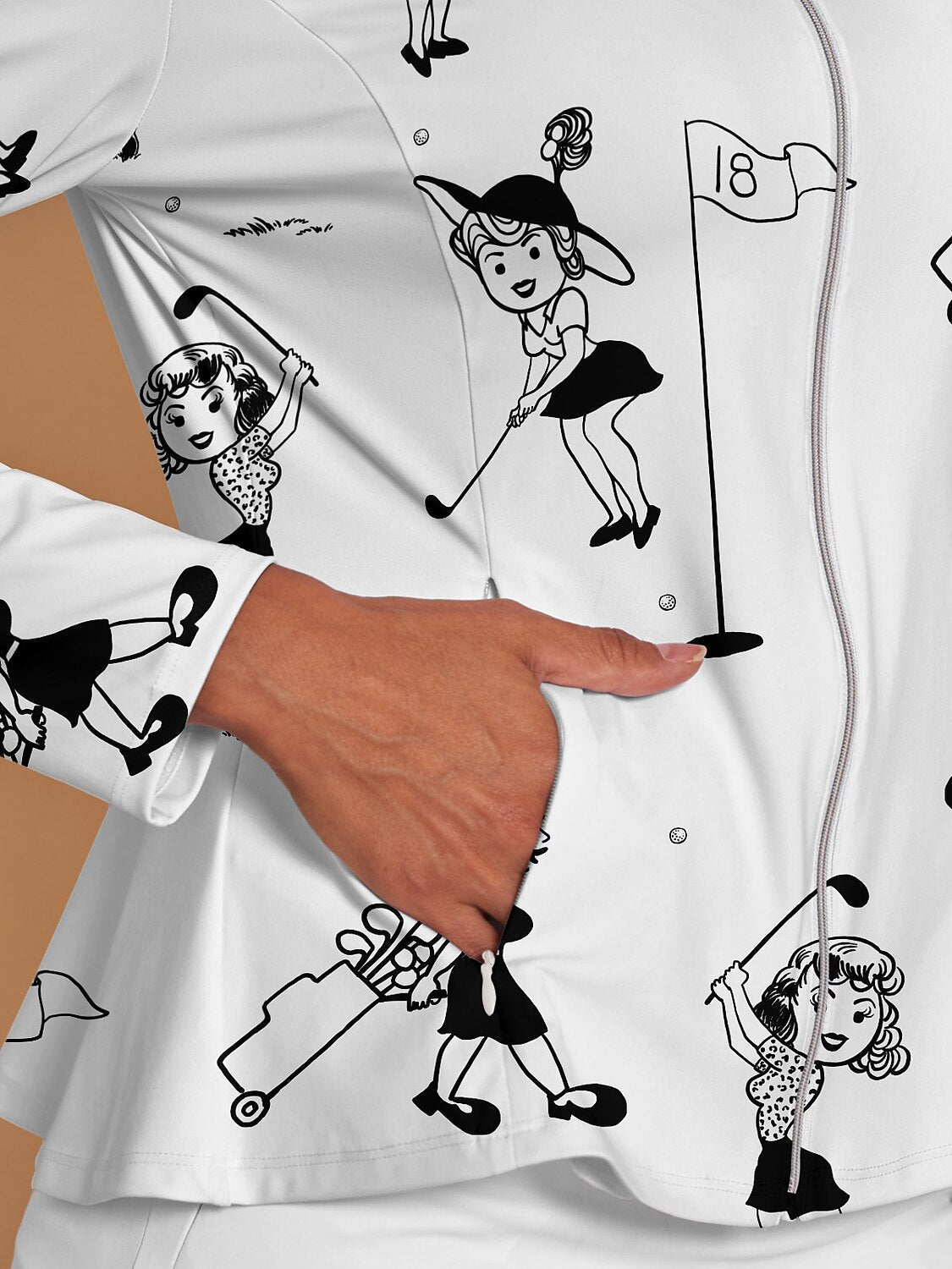 Hyper-prep Ruffle Golf Jacket Sun Protection