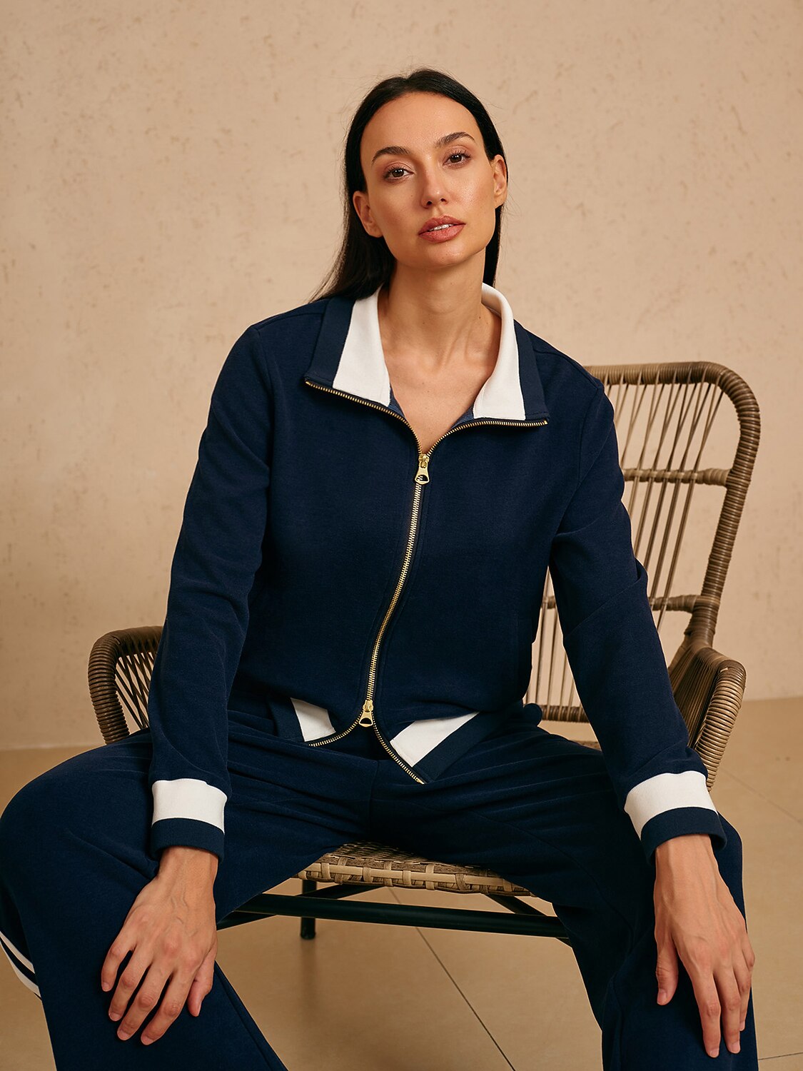 UltraSoft Velour Long Sleeve Full Zip Jacket