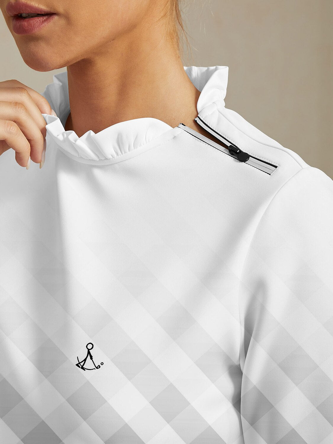 Hyper-prep Ruffle Collar Golf Sweatshirt