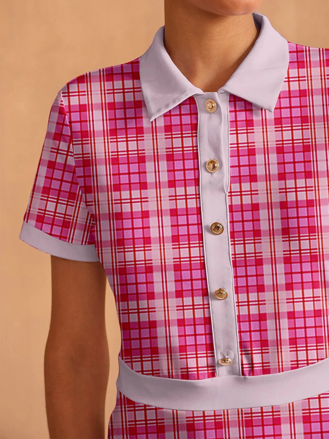 Not So Classic Short Sleeve A-Line 36.5 Inch Dress