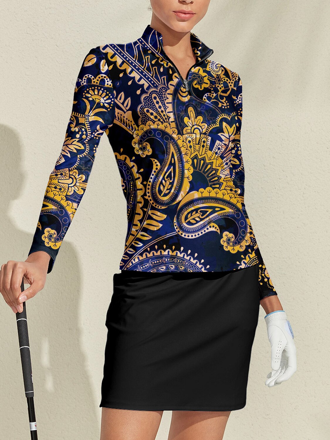 Pretty Feminine Golf Shirt Quarterzip UPF50+