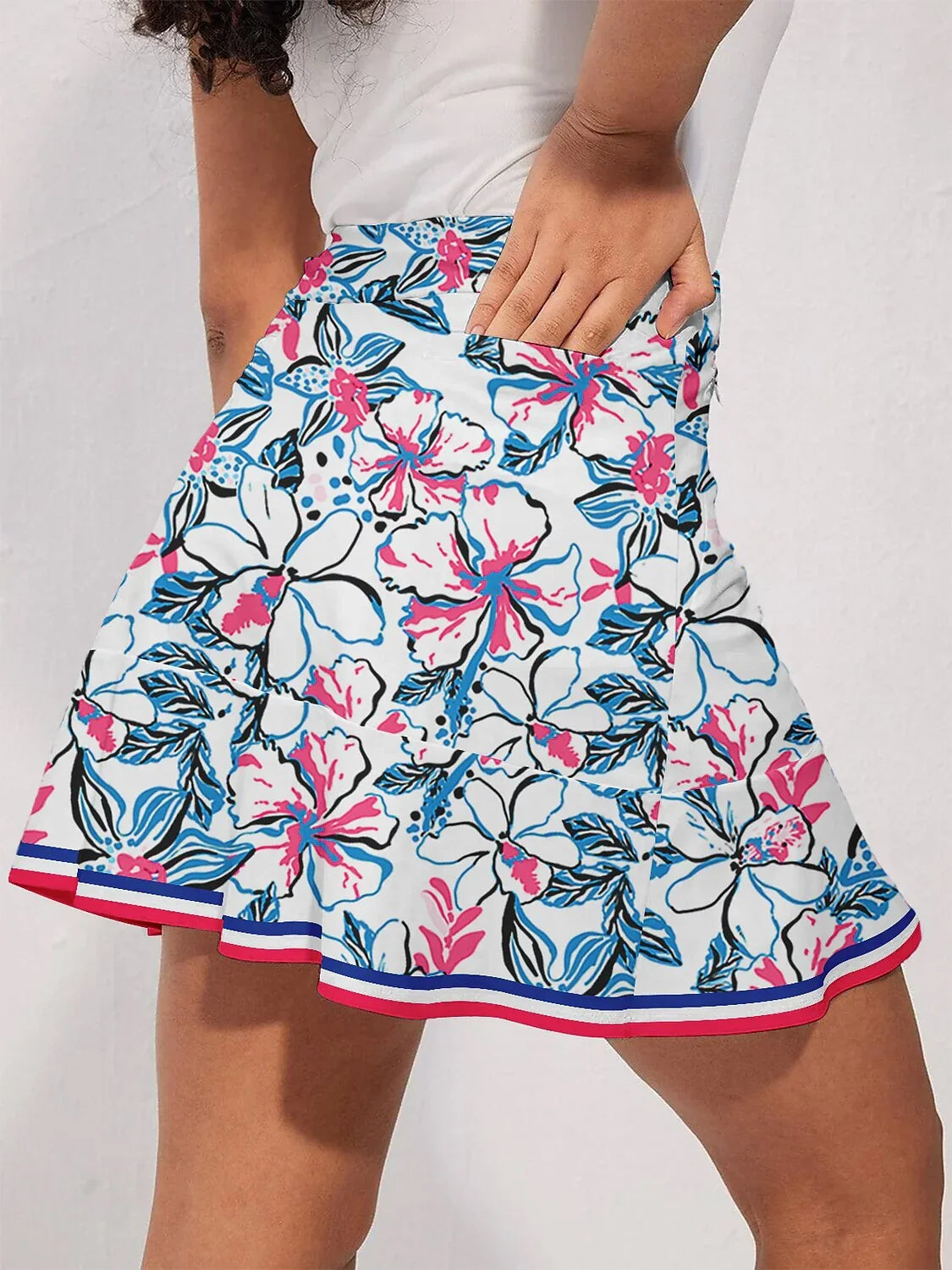 Botanical Energy 17 Inch Ruffle Skort UPF50+